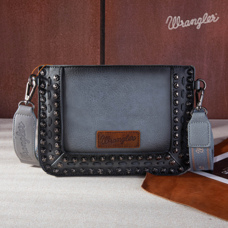 Wrangler Wrangler Rivets Studded Wristlet/Crossbody - Jean