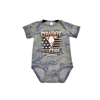 Cowboy Hardware Cowboy Hardware Cowboy To The Core Romper - Camo