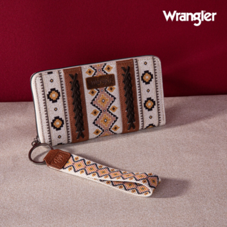 Wrangler Wrangler Southwestern Art Print Wallet - Coffee