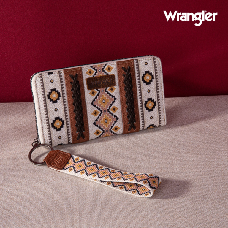 Wrangler Wrangler Southwestern Art Print Wallet - Coffee