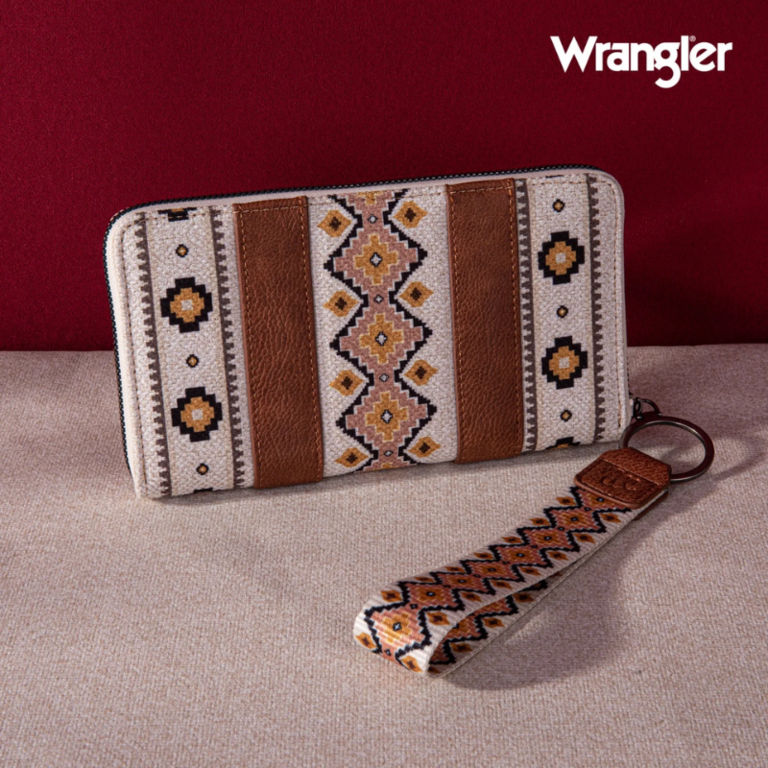 Wrangler Wrangler Southwestern Art Print Wallet - Coffee