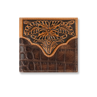 Ariat Ariat Croc Floral Embossed Bifold Wallet