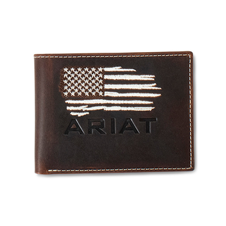 Ariat Ariat Distressed Flag Bifold Wallet