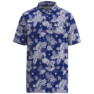Hooey Hooey Hot Shot Polo Blue/White Floral