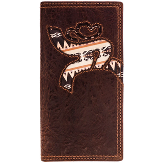 Roughy Roughy Hands Up Rodeo Wallet Aztec Inlay