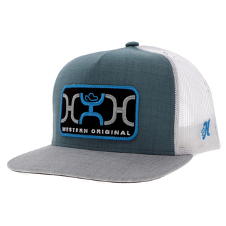 Hooey Hooey Loop 5 Panel Trucker Cap - Blue/Grey/Black