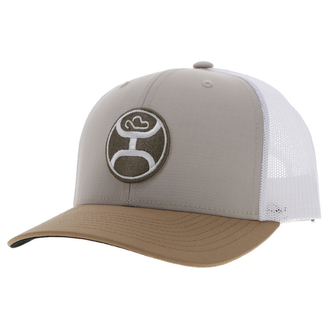 Hooey Hooey Primo 6 Panel Trucker Cap - Tan/White