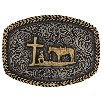 Montana Silversmiths Montana Silversmiths Faithful Frontier Attitude Buckle