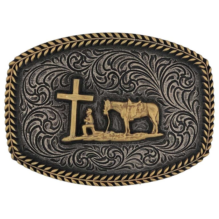 Montana Silversmiths Montana Silversmiths Faithful Frontier Attitude Buckle