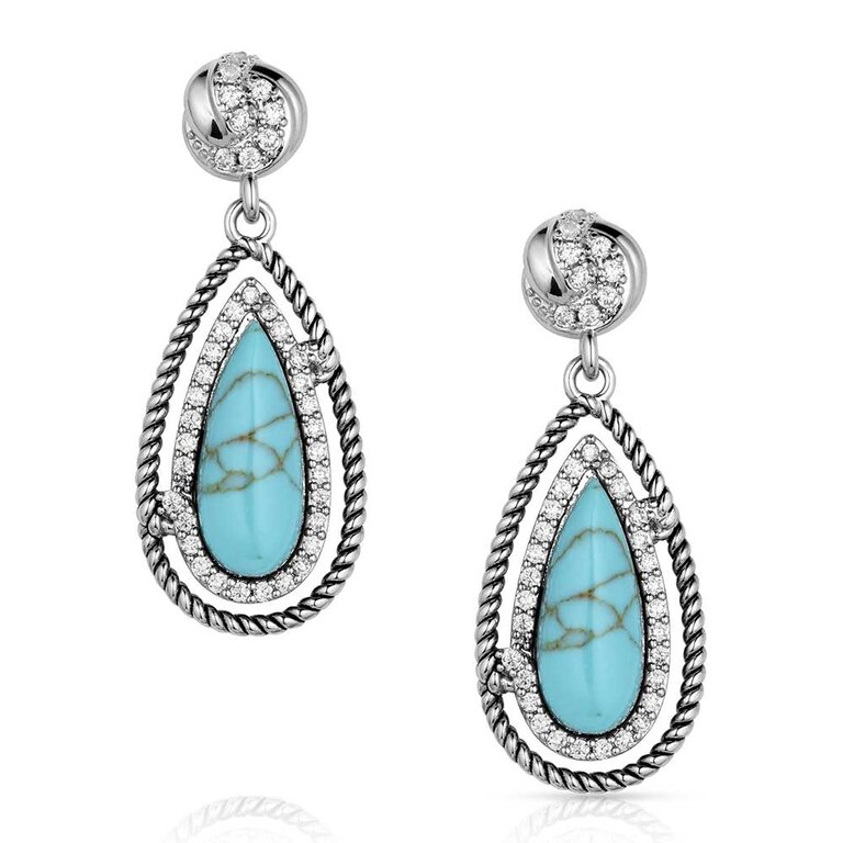 Montana Silversmiths Montana Silversmiths Tied And True Turquoise Earrings