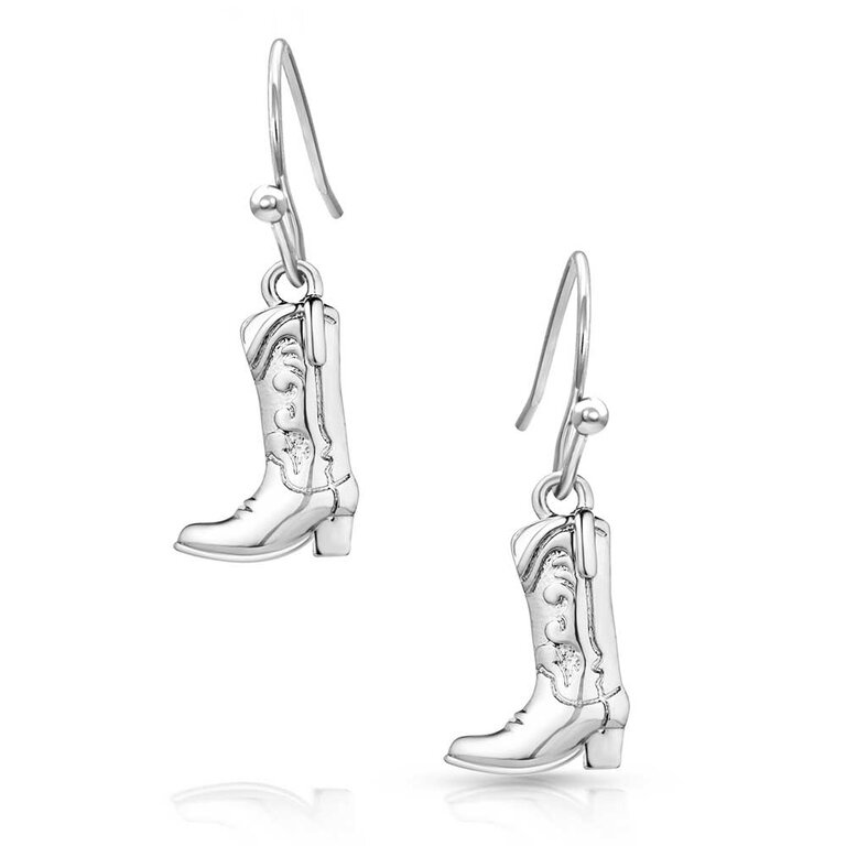 Montana Silversmiths Montana Silversmiths Sculpted Cowboy Boot Earrings