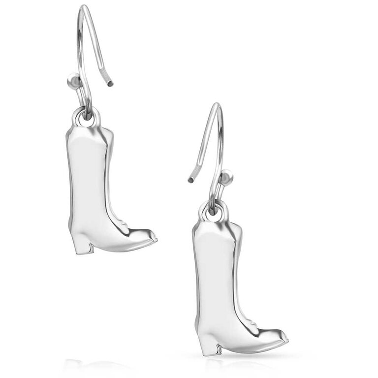 Montana Silversmiths Montana Silversmiths Sculpted Cowboy Boot Earrings