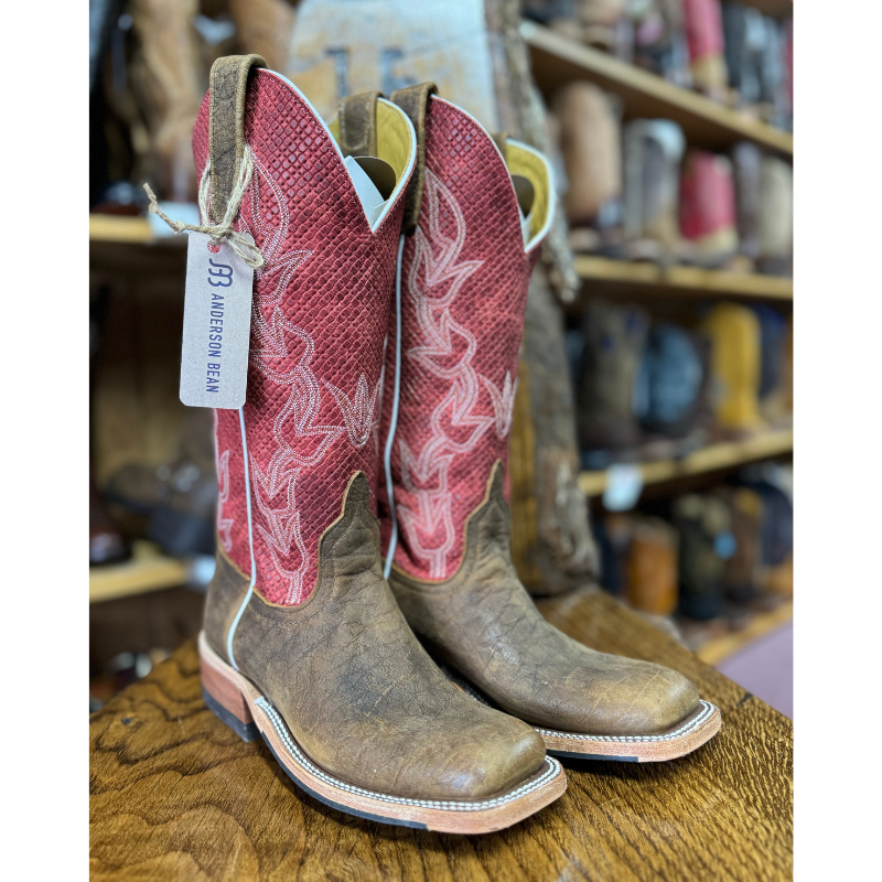 Anderson Bean Raspberry Anderson Bean Natural Brahma Bison | HB Boot Corral - HB Boot Corral