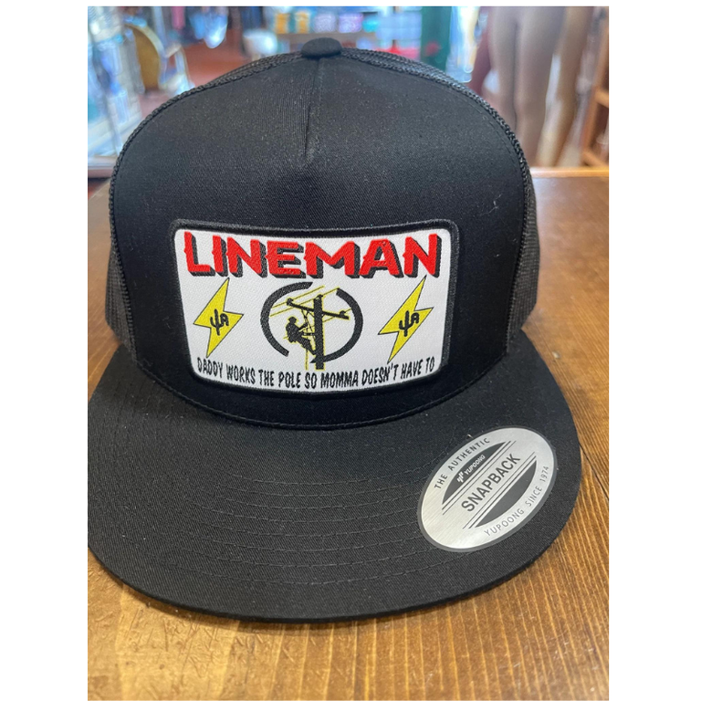 Cactus Alley Hat Co Cactus Alley Hat Co - Lineman - Black/Black