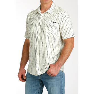 Cinch Cinch S/S Snap Camp Shirt - Floral Cream