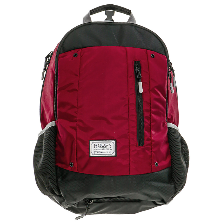 Hooey Hooey Rockstar Backpack Burgundy Body With Aztec Accents