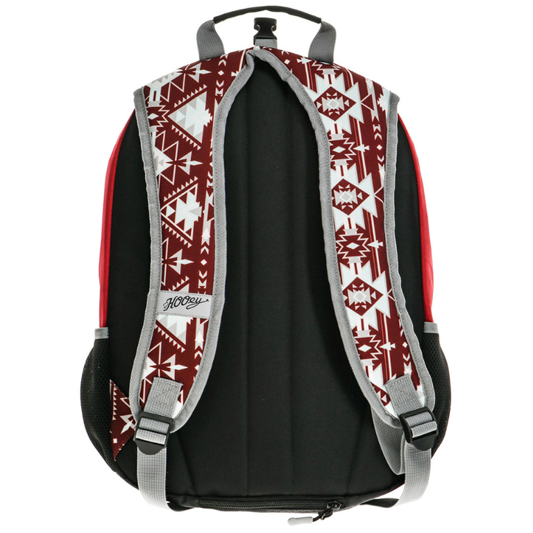 Hooey Hooey Rockstar Backpack Burgundy Body With Aztec Accents