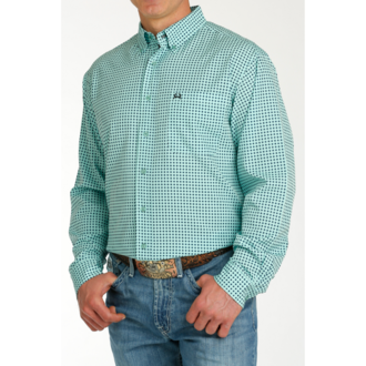 Cinch Cinch ArenaFlex L/S Shirt - Turquoise Print