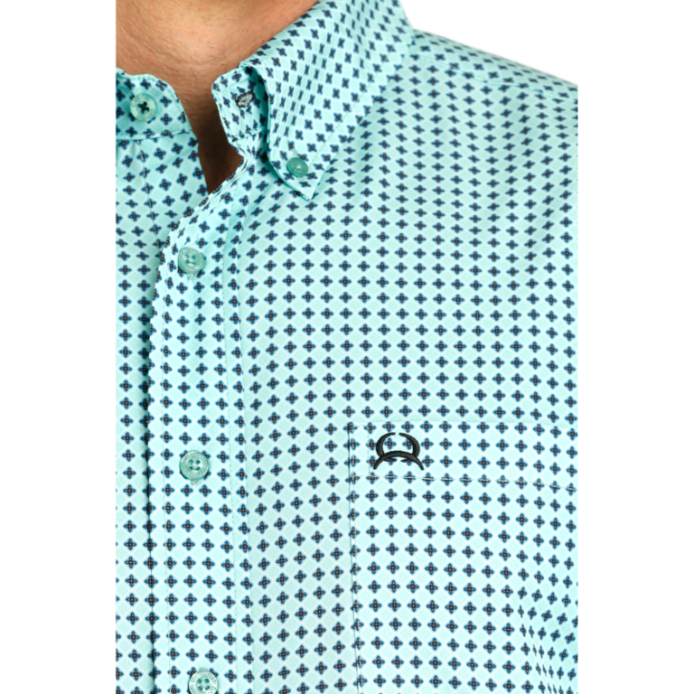 Cinch Cinch ArenaFlex L/S Shirt - Turquoise Print