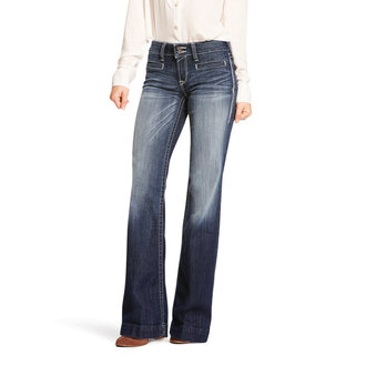 Ariat Ariat Mid-Rise Trouser Entwined Jeans - Marine