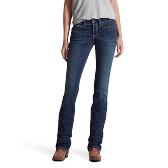 Ariat Ariat Mid-Rise Icon Straight Leg Jeans - Ocean