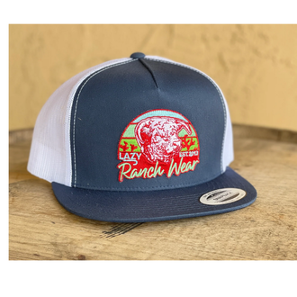 Lazy J Ranch Wear Prickly Pear Cap - Navy/White