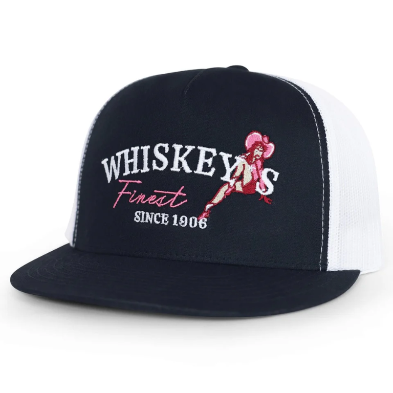 Whiskey Bent Whiskey Bent The 155 Cap - Black/White