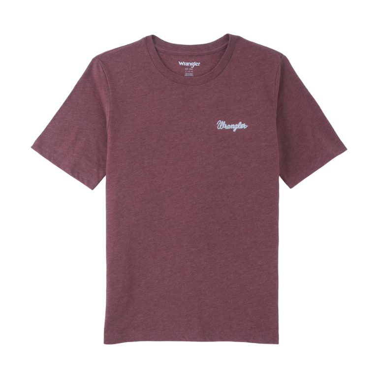 Wrangler Wrangler Tough Service Tshirt - Heather Maroon