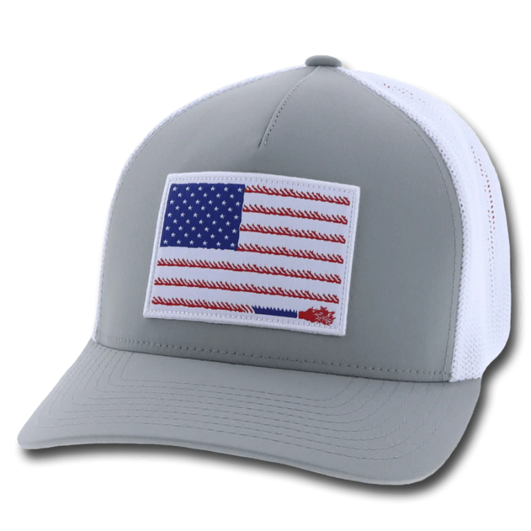 Hooey Hooey Liberty Rope FlexFit Cap - Grey/White