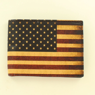 Nocona Nocona American Flag Bifold Wallet
