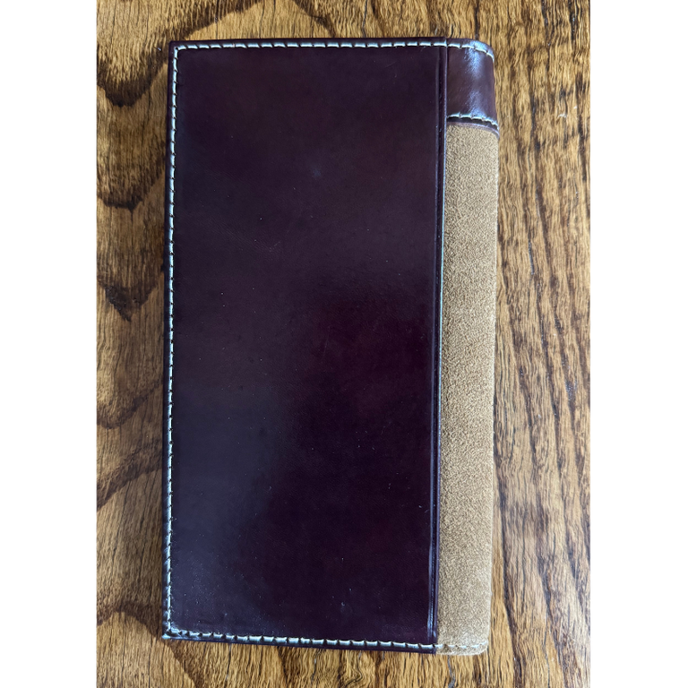 Nocona Nocona Tan Floral Overlay Roughout Rodeo Wallet