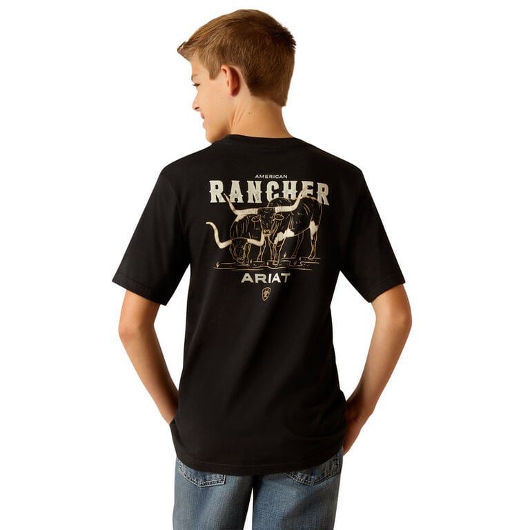 Ariat Ariat American Rancher S/S Tshirt - Black