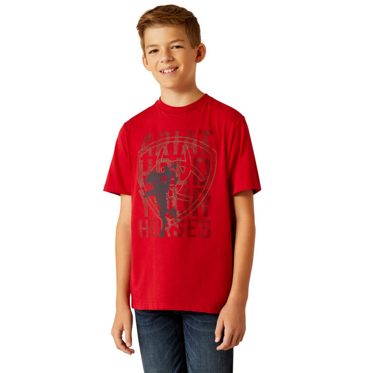 Ariat Ariat Hold Your Horses S/S Tshirt - Red