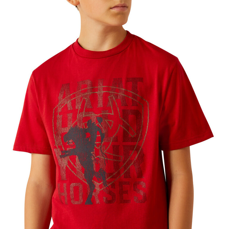 Ariat Ariat Hold Your Horses S/S Tshirt - Red