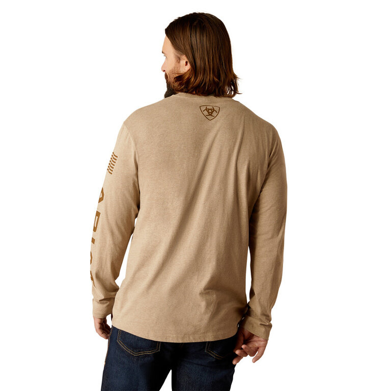 Ariat Ariat Elevated V2 L/S Tshirt - Oatmeal Heather