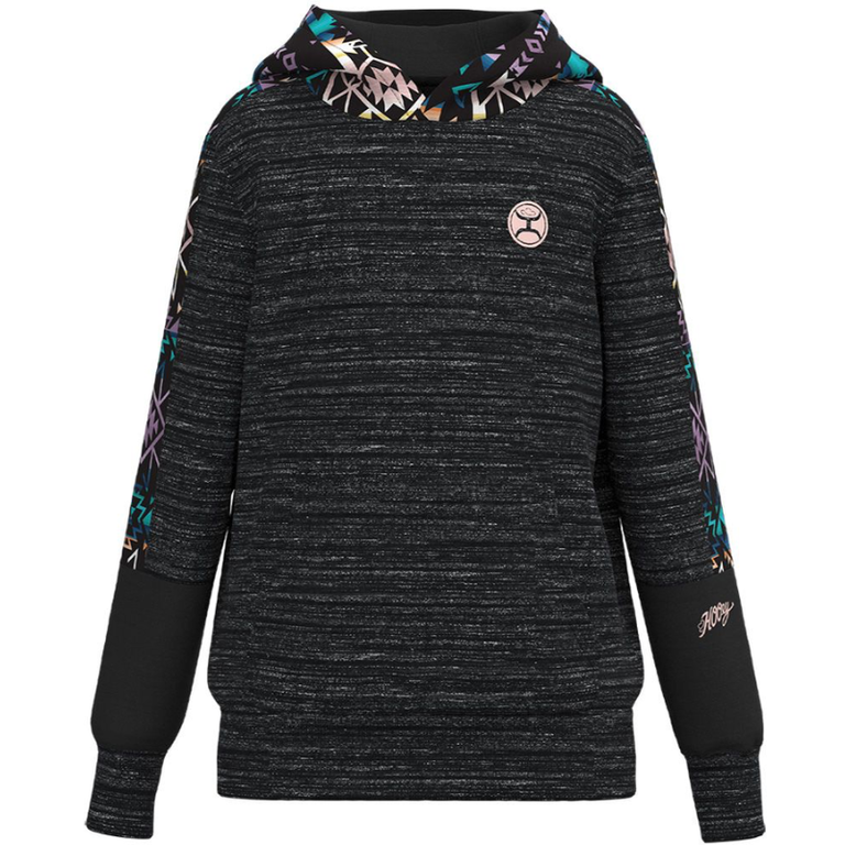Hooey Hooey Canyon Hoodie - Black/Multi Aztec
