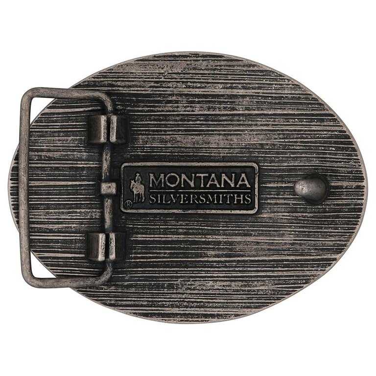 Montana Silversmiths Montana Silversmiths Longhorn Cowboy Buckle