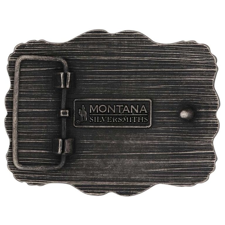 Montana Silversmiths Montana Silversmiths Framed Longhorn Buckle