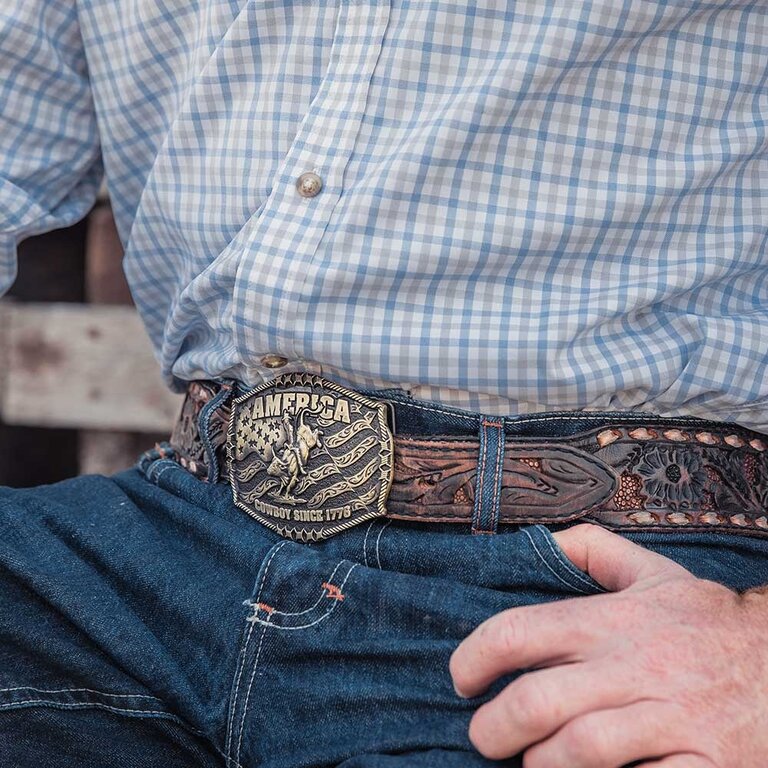 Montana Silversmiths Montana Silversmiths Cowboy Since 1776 Buckle