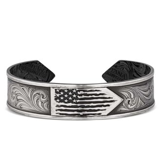 Montana Silversmiths Montana Silversmiths Flag Cuff - Made In The USA