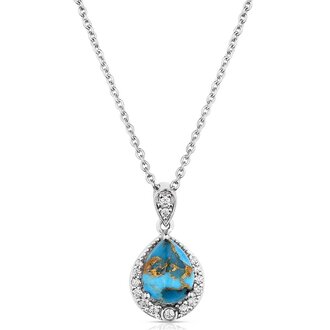 Montana Silversmiths Montana Silversmiths Blue Rivers Turquoise Necklace