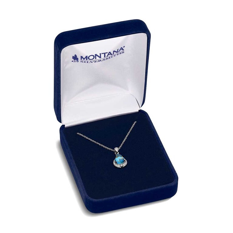 Montana Silversmiths Montana Silversmiths Blue Rivers Turquoise Necklace