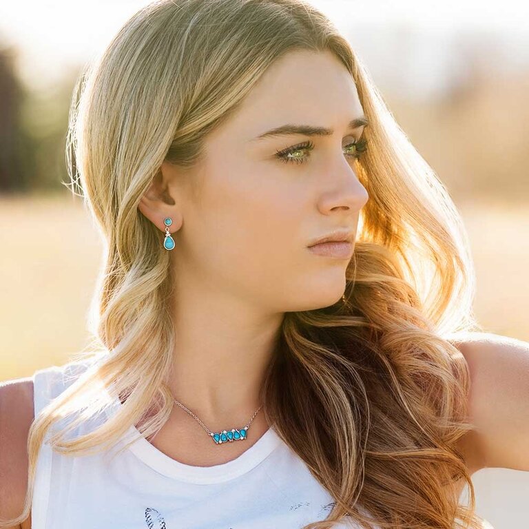 Montana Silversmiths Montana Silversmiths Blue Sands Turquoise Earrings