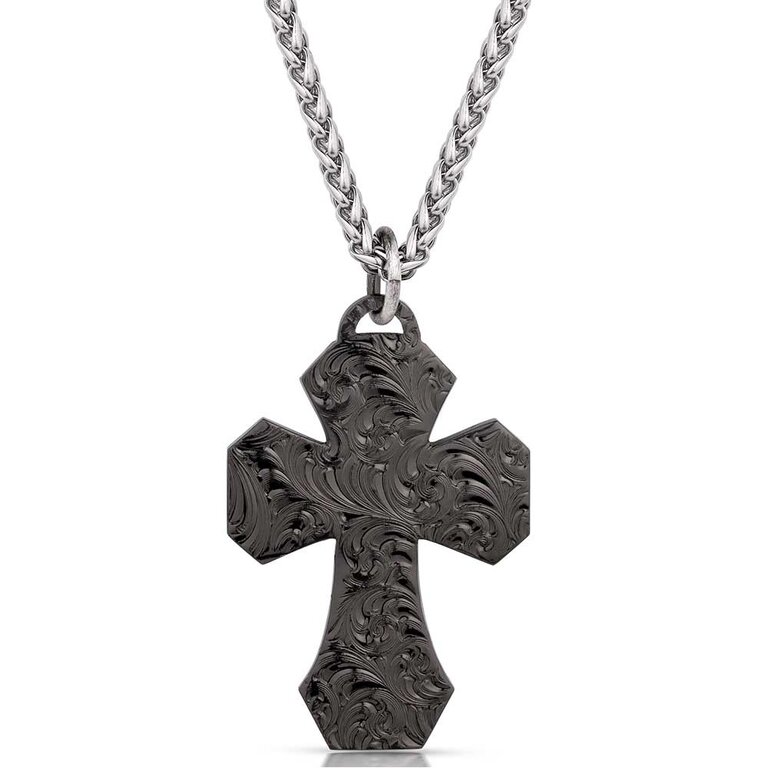 Montana Silversmiths Montana Silversmiths Patriotic Cross Necklace - Made In The USA
