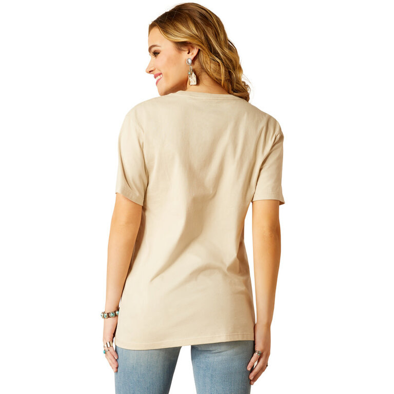 Ariat Ariat Keep Walking Cowboy S/S Tshirt - Natural