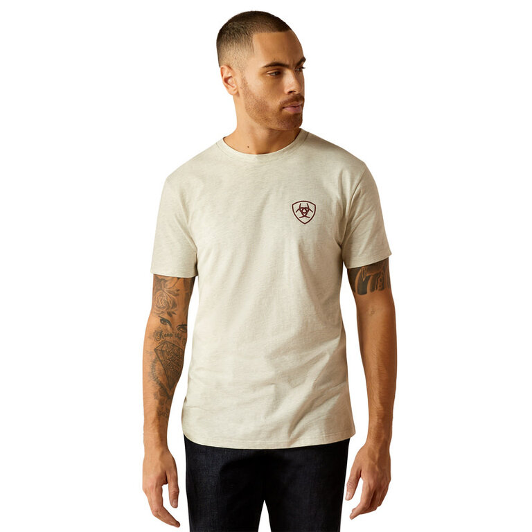 Ariat Ariat Rodeo Proud S/S Tshirt - Oatmeal Heather