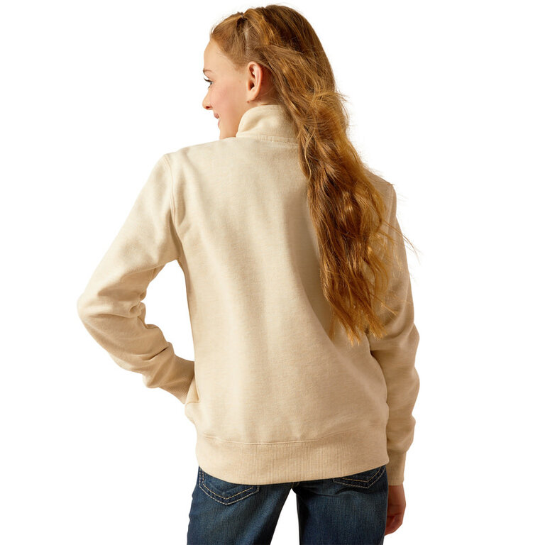 Ariat Ariat 1/4 Zip Sweatshirt - Oatmeal Heather
