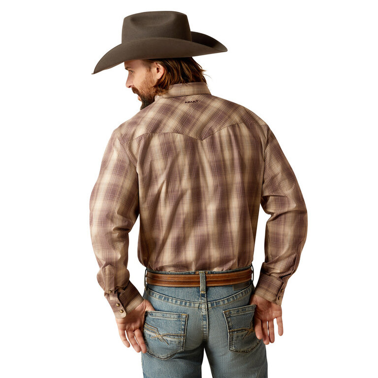 Ariat Ariat Pro Rex Snap L/S Shirt - Maroon/Brown