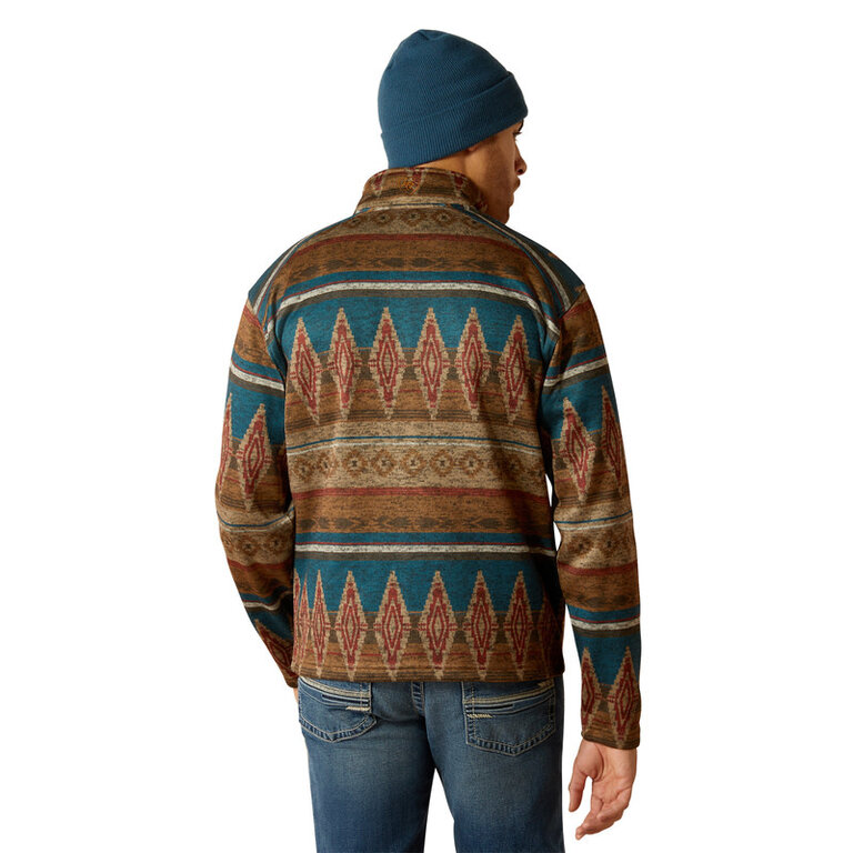 Ariat Ariat Caldwell Full Zip Jacket - Oxford Tan Southwest Print
