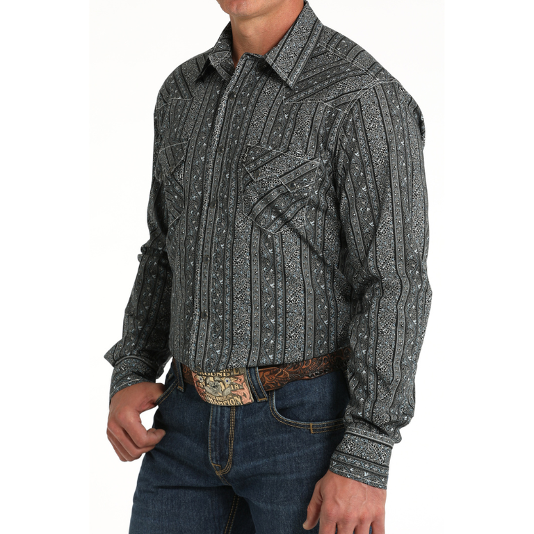 Cinch Cinch Snap L/S Modern Fit Shirt - Stripe/Paisley